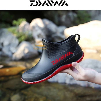 2020 Daiwa мъжки нескользящая риболовна обувки непромокаеми дамски риболовни къса тръбна дъждовни ботуши открит катерене дишащи ботильоны