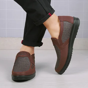 2019 нов класически високо качество на обувките началото на зимата два памучни Мъжки обувки меко дъното на мода ежедневна топла мъжка памук обувки 48