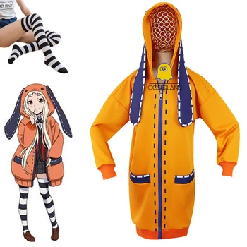 8 бр Runa Yomotsuki cosplay костюм аниме Kakegurui hoody ученичка JK униформи Kirari Jabami Yumeko Хелоуин облекло на жените