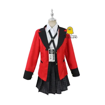 8 бр Runa Yomotsuki cosplay костюм аниме Kakegurui hoody ученичка JK униформи Kirari Jabami Yumeko Хелоуин облекло на жените