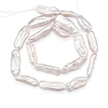 Естествени перли, мъниста сладководни дълги ивици Перла топче барок свободни перлени мъниста за 