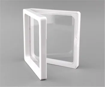 50 бр 7x7x2cm, прозрачни пластмасови мембрани фоторамка дисплей / колекция кутия / ковчег за бижута-самата мухъл