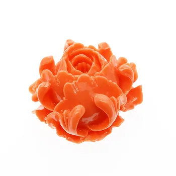 5 бр. от Естествен камък, корал 35 мм розата е цветето на свободни топки за окачване на жените бижута направи си САМ гривна, огърлица, обеци и аксесоари