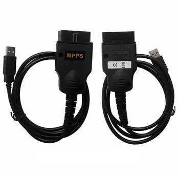 ДЗПО MPPS V13 Flasher ChipTuning ECU Remap OBD2 кабел MPPS K CAN V13 диагностичен кабел