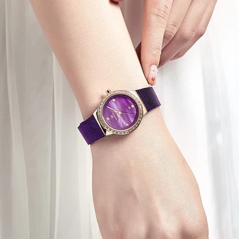 NAVIFORCE дамски часовници мода мрежа от неръждаема стомана ръчен часовник Кварцов мъжки часовник момиче часовник водоустойчив Montre Feminino