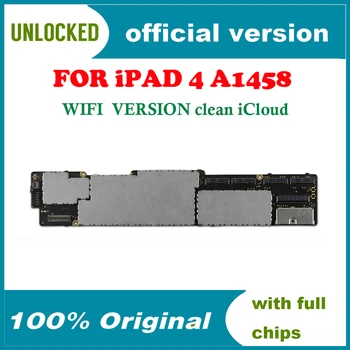Оригинален отключена за Ipad 4 дънната платка на wifi версия A1458 за Ipad 4 дънна платка с чипове,теста един след друг, преди да изпратите