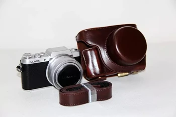 Изкуствена кожена чанта за фотоапарат Panasonic LUMIX GF7 GF8 GF9 gf7 gf8 gf9 GF10 Micro Single Case Cover
