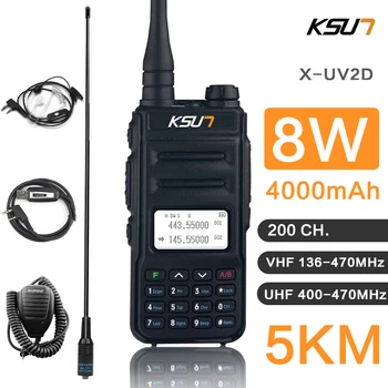 KSUN 8W VHF UHF двустранно Радио Уоки Токи Radio Station Radio Comunicador ham Radio Уоки-токи 10 км