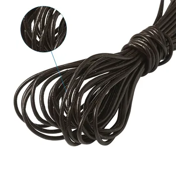 5 м/лот 1 мм 1.5 мм 2 мм 3 мм коровья кожа кабел кожени бижута кръгли кабели за бижута направи си САМ изготвяне на материали за доставка F80
