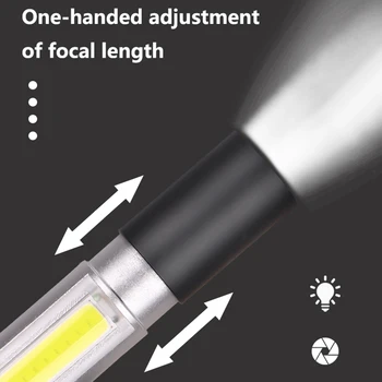 USB Акумулаторна мини led фенерче супер ярък 3 режима на КОЧАН+XPE T6 Факел водоустойчив портативен за къмпинг, Колоездене нощно осветление