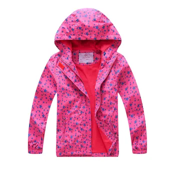 Момичета двуетажни флисовые якета 2019 новата колекция пролет есен детето детски дрехи момичета ветрозащитный водоустойчиви якета и сака