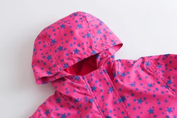 Момичета двуетажни флисовые якета 2019 новата колекция пролет есен детето детски дрехи момичета ветрозащитный водоустойчиви якета и сака