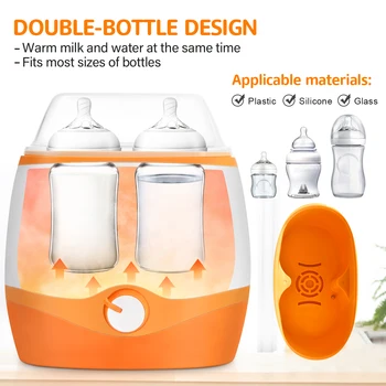 Стерилизатор 4 бутилки ястия бутилки бебе бърз в 1 двойна грелке бутилки за кърма, на дисплея LCD точен контрол на температурата