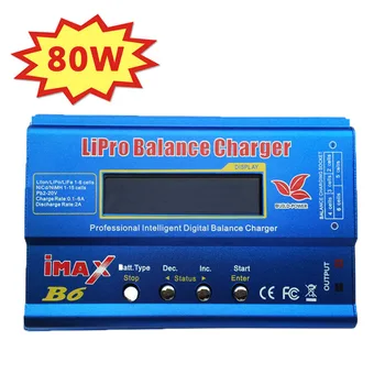 Батерия Lipro баланс зарядно iMAX B6 зарядно устройство Lipro цифров баланс зарядно + 12v 6A захранващ адаптер + зарядни кабели
