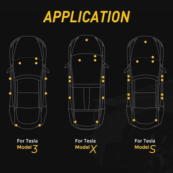 OXILAM 1бр LED автомобилни интериорни светлини за Tesla Model 3 Model S Model X аксесоари пространство за краката, жабката багажника Автолампа
