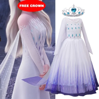 Snow Girls Dress Princess Costume Halloween Carnival Children Dress up Детски рокли за момичета дрехи размер от 4-10 години