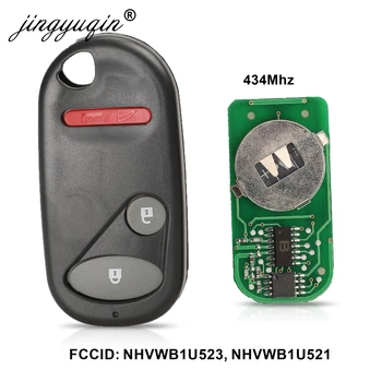 Jingyuqin 2 + 1Buttons Keyless Entry дистанционно ключ за Honda NHVWB1U521 433Mhz за Civic 2001 -2005 nhvwb1u523 key