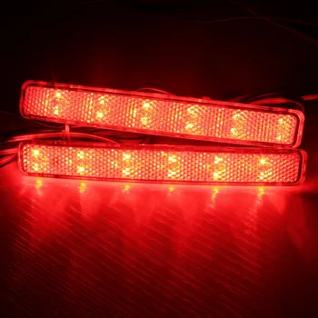 ANGRONG 2x Clear Lens Rear Bumper Reflector LED Tail Stop Light за VW T5 Превозвача / Caravelle / Multivan 2003-2011