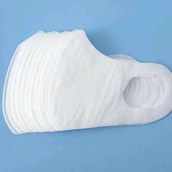 10-200pcs 3D еднократна маска за лице възрастни жени мъже устата маски бял триизмерен ушния удобни анти-прахоустойчив Маска