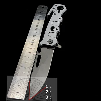 Открит къмпинг, лов спасение прозорец ключ висока твърдост тактически сгъваем нож Йон Титан многофункционален сгъваем нож