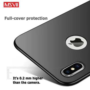 MSVII Cover For iPhone XS Max Case Ultra Thin Matte Корпуса For Apple iPhone X Case Slim PC Cover For iPhone XR XS Max Case X S R