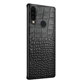 Кожен калъф за мобилен телефон Huawei P20 P30 lite P40 Pro Nova 5T case For Honor 9X 10 20 30 Pro Cowhide Crocodile Texture Cover