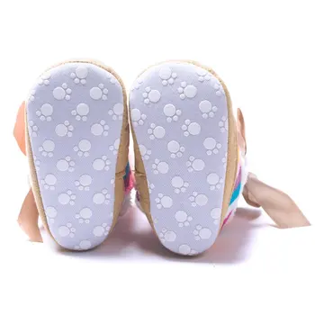 Новороденото дете розова кожа на бебето памучен меки обувки, ботуши за зимата и снега