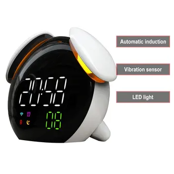 Led digital alarm clock повторение Настолни часовници Wake Up Light д-голям дисплей на температурата време за декорация на дома часовник