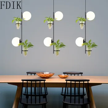 Nordic просто виси светлина модерните стъклени висящи осветителни тела за спалнята и хола бар ресторант закрит таванска стая декор осветление