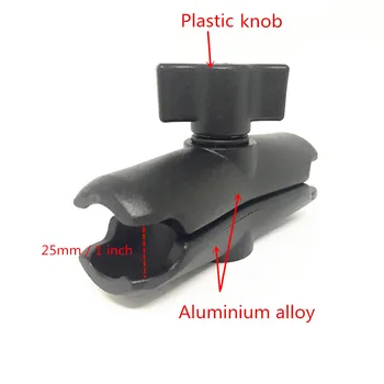 Jadkinsta Aluminum Alloy Base Combo Double Socket Arm квадратно инсталация основа с шарките на дупки усилватели за Garmin for TomTom GPS