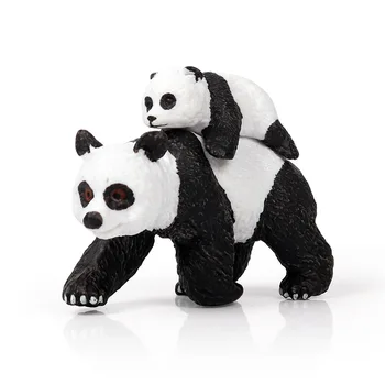 Action&Toys Wildlife Animal PVC Mini Giant Panda Cub Crawl Model, Solid Collectible Кукла Figure For the Kid Children ' s Gift Home Deco
