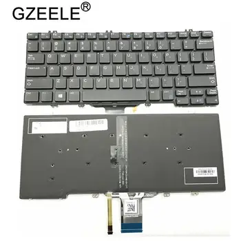 GZEELE САЩ клавиатура за лаптоп DELL Latitude E5280 5288 5289 7280 7380 E7220 7290 със задно осветление черен