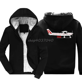 Гореща разпродажба мода Keep Warm Print Мъжки блузи Aeroclassic ЗОП Pilot Cessna 152 въздухоплавателни средства Inspired блузи, якета hoody