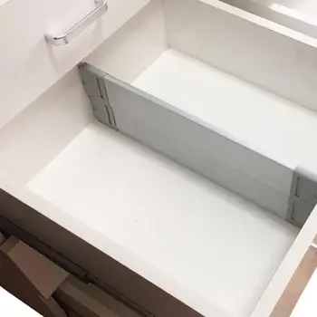 2020 370-510 мм разширяеми разделители чекмеджета Бял пружина разтегателен кухненски органайзер за спални подарък алуминиева преграда за съхранение