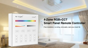 Безплатна доставка Milight B4 4-Zone RGBW RGB RGBW + CCT Smart Panel дистанционно управление за led крушка led ленти ленти