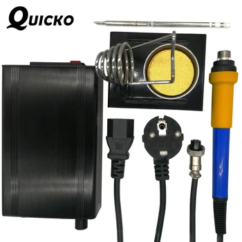 QUICKO New OLED T12 Digital Soldering Station Желязо Temperature Controller 108W With Plug EU T12 907 Handle бессвинцовая станция