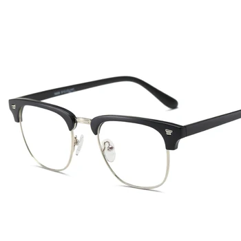 Правоъгълник TR90 Против Blue-Ray Clear Lens EyeGlasses Защита Eyewear Titanium Eye Glasses Frame компютърни очила за жени, мъже