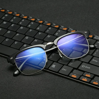 Правоъгълник TR90 Против Blue-Ray Clear Lens EyeGlasses Защита Eyewear Titanium Eye Glasses Frame компютърни очила за жени, мъже