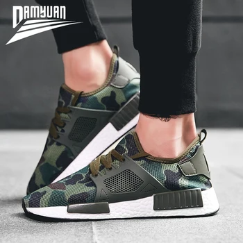 Damyuan New 2020 мъжки Ежедневни обувки окото дишащи обувки армейски зелена лятна обувки за ходене камуфлаж Тенис plug размер 48