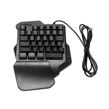 Ръчна Одноручная Клавиатура Gaming Left Hand Keyboard Game For Lol /Dota/Ow