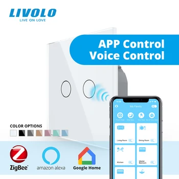 Livolo приложение на докосване за управление на ZigBee wifi smart touch switch, smart home automation безжичен Ехо, alexa, google home control