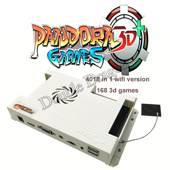 Най-новият Wifi начална версия на аркадна игра, игрална дъска Пандора 3D 4018 in 1 168*3D онлайн игри за Изтегляне на повече игри на дънната платка, HDMI, VGA Ret
