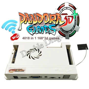 Най-новият Wifi начална версия на аркадна игра, игрална дъска Пандора 3D 4018 in 1 168*3D онлайн игри за Изтегляне на повече игри на дънната платка, HDMI, VGA Ret
