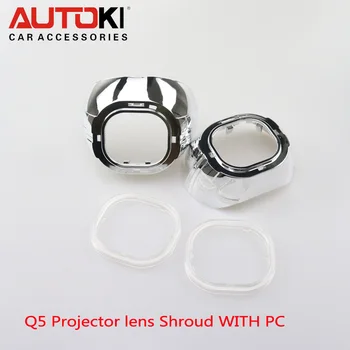 Безплатна доставка универсален 3.0 обектива на проектора квадрат S-MAX с пластмасов пръстен за Koito Q5 кв. bi-xenon прожектори