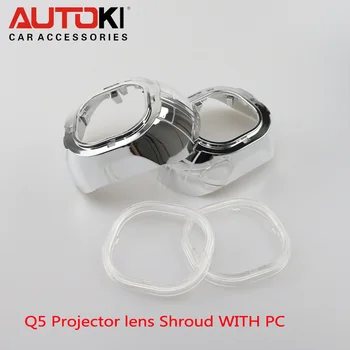 Безплатна доставка универсален 3.0 обектива на проектора квадрат S-MAX с пластмасов пръстен за Koito Q5 кв. bi-xenon прожектори
