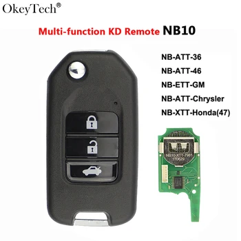 Okeytech за Honda NB10 гъвкав мулти-за KD900/KD900+/URG200 Mini Key Programmer NB Series Remote Key 3 бутона