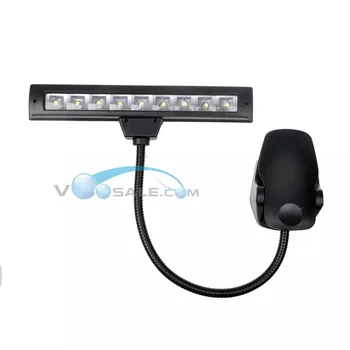 LED Music Score Lighting Клип Lamp For Music Stand Reading Stand Light 9LEDs Spectrum/складное пиано/нощна лампа USB изход