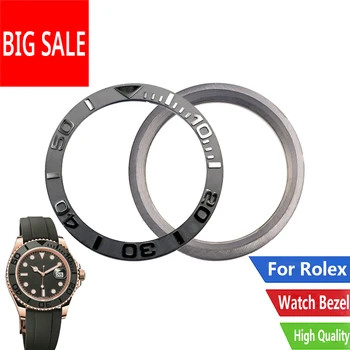 Rolamy подмяна на сив черен часовник чиста керамика bezel части за 38 40 мм 116655 Rolex Yacht master Oysterflex Seiko SKX007