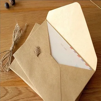 50 бр./лот нов ретро обикновен плик от крафт-хартия 16*11 cm направи си сам идеи за подаръци, пликове за сватба червен плик доставка