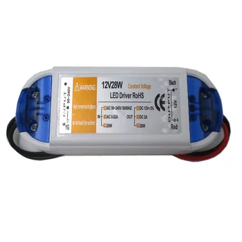 Portable to AC DC 12V 28W LED Driver Power Supply трансформатор адаптер 9см кабел за led лампи Strip RGB Ивица